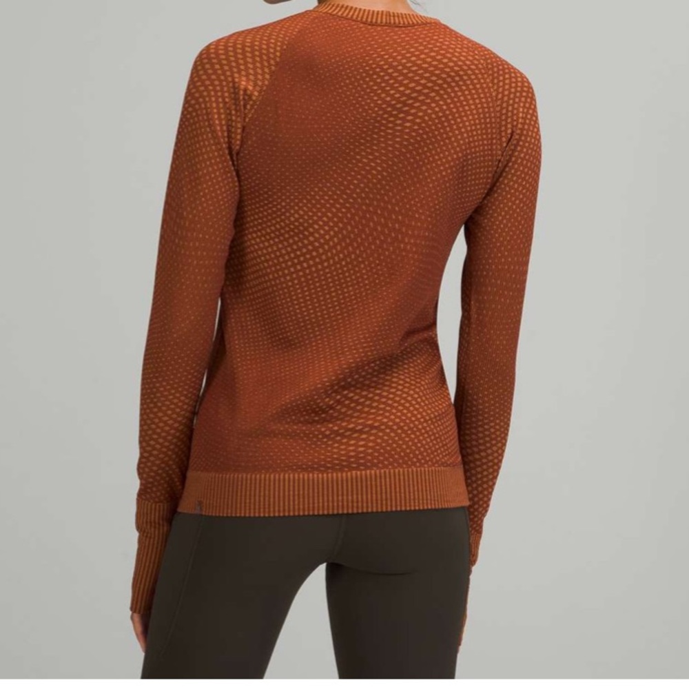 NWT Lululemon Rest Less Pullover Grid Warp Date Brown / Desert Sun Size 2 - Picture 7 of 10